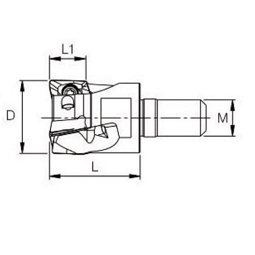 AXO-Square Shoulder Milling Modular Cutter