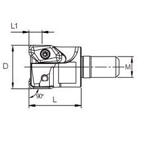 Cavity Milling Modular Milling Cutter For Aluminium