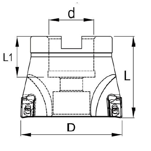 MAO12 -Square Shoulder Milling Cutter