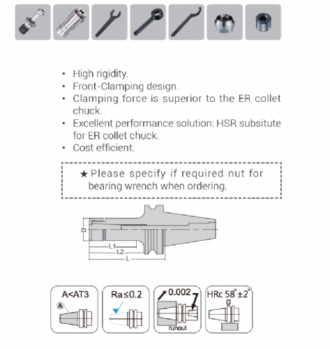 HSR Type High Speed Chuck