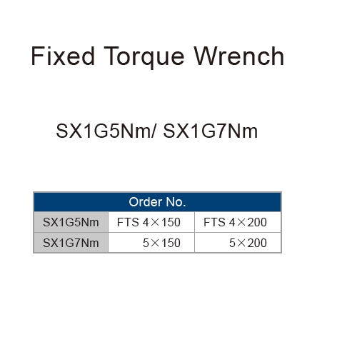 SX1G Fixed Torque Wrench