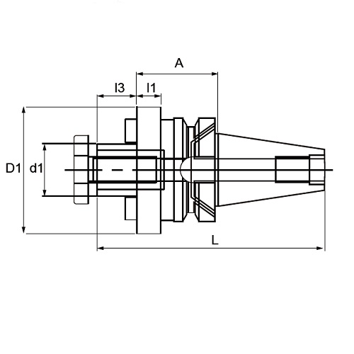 SECO Shell Mill Holder With Through Coolant Channels