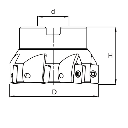 MAP30R / MAP40R-Square Shoulder Milling Cutter