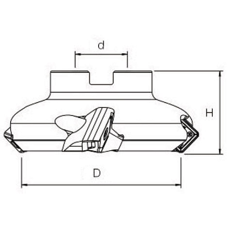 MSSE13-45° Face Milling Cutter