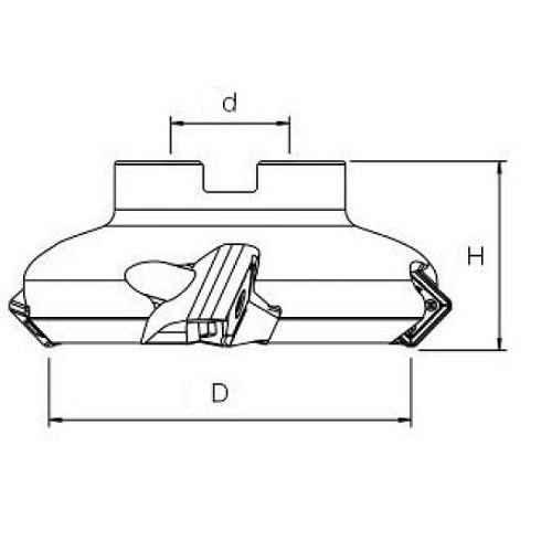 GSET12-45° Face Milling Cutter