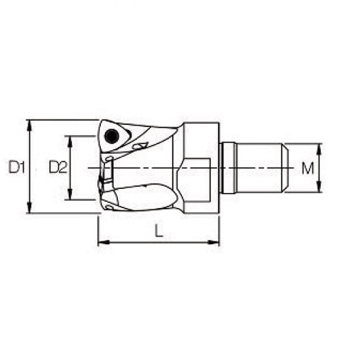 High-Feed Modular Milling Cutter