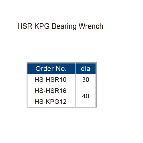 HSR KPG Bearing Wrench