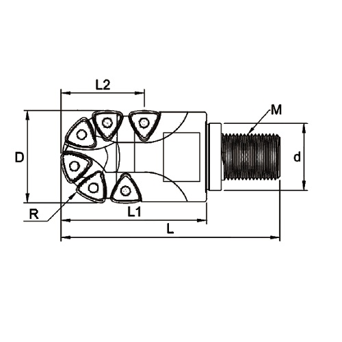 Copy Milling Modular Cutter