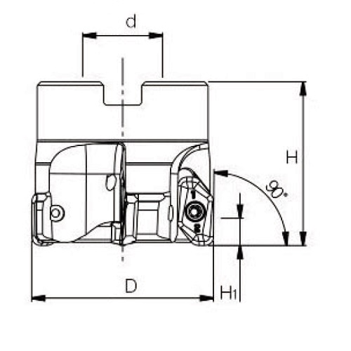 Cavity Milling Cutter For  Aluminium