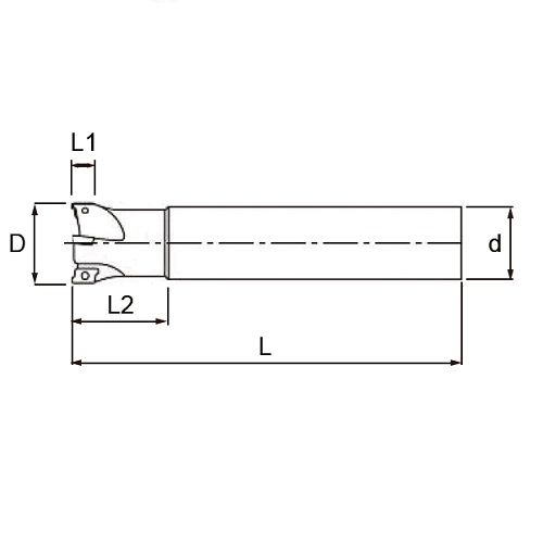 SRT07 / SRT10-Square Shoulder Milling Cutter