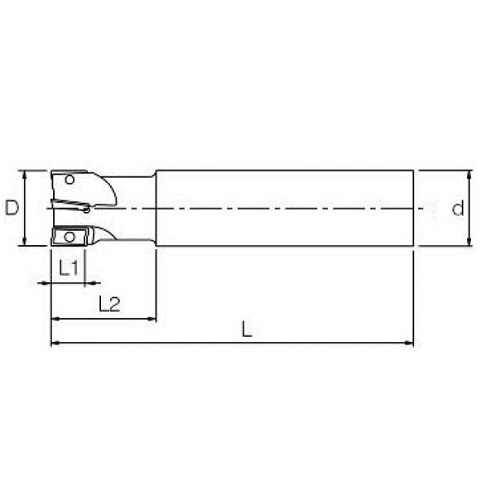 HEX-Square Shoulder Milling Cutter