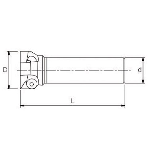 GTP11 GTP16 / GTP22-Square Shoulder Milling Cutter