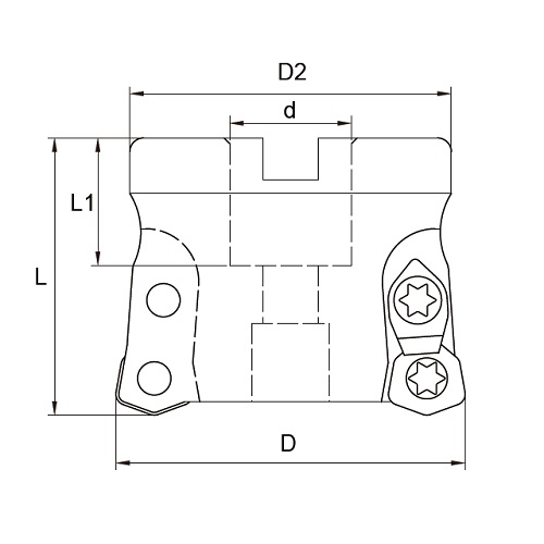 High Feed Face Milling Cutter